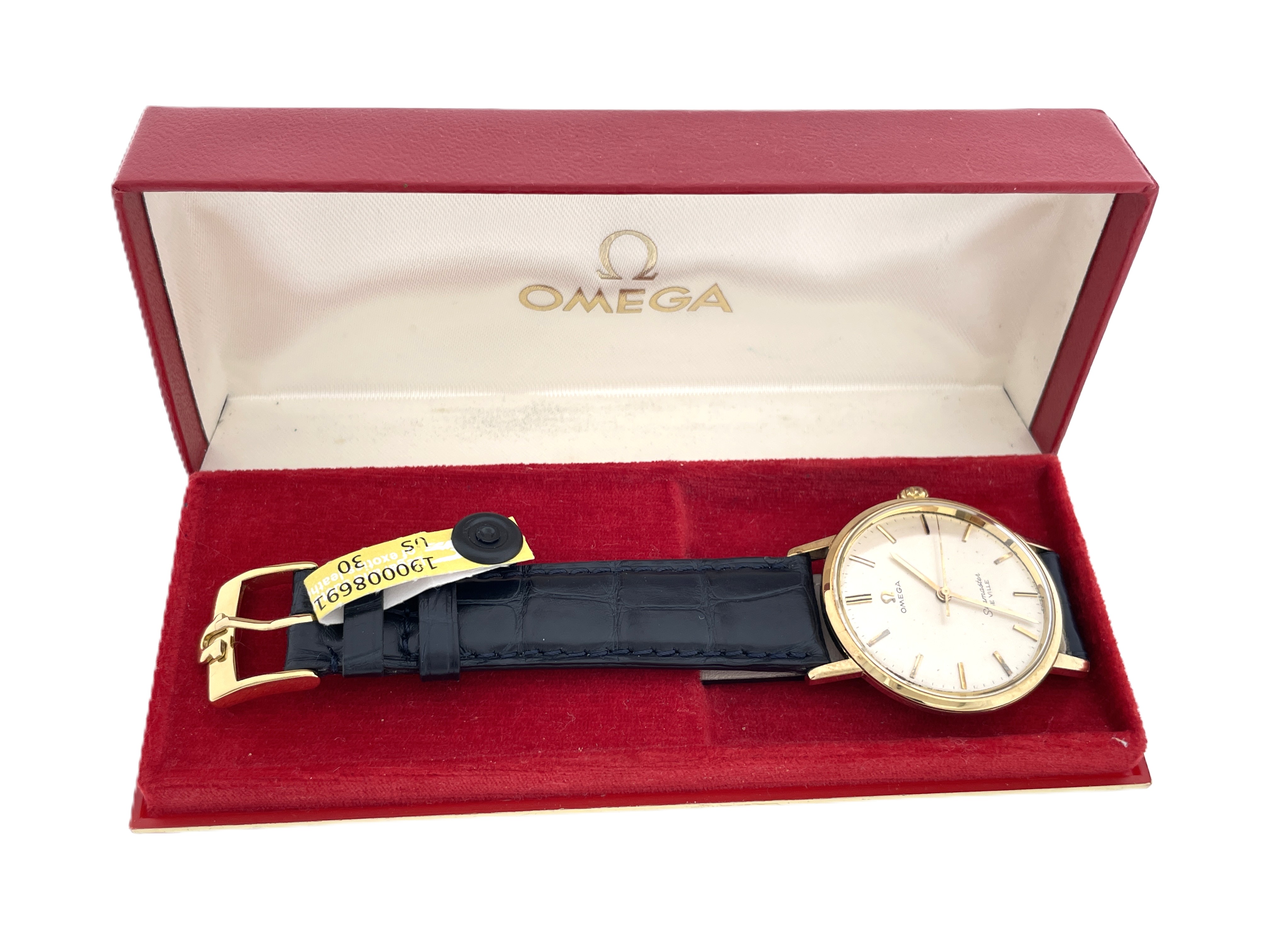 Vintage OMEGA 14 Karaat Gouden Seamaster de Ville in Cassette - Jaren '60