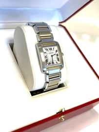 Cartier Tank Francaise Midsize Staal / 18 K Goud - Model 2301 Quartz