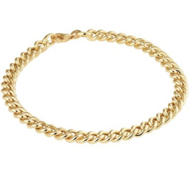 14 K Gouden Gourmet Schakel Armband - 5,2 mm / 19 cm