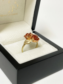 Theodor Klotz Design - 14 K Gouden Rozen Ring