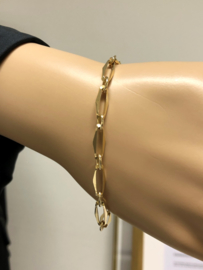 14 K Gouden Closed Forever Schakel Armband - 19 cm / 8,7 g