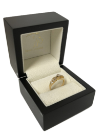 18 K Gouden Slagring 0.45 ct Briljant Geslepen Diamant - H / SI