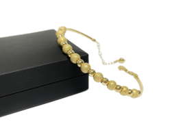 14 K Gouden Bangle Armband Fantasie Cubic Zirkonia Hangertje