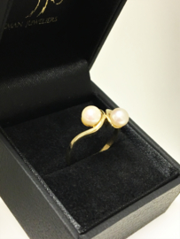 14 K Gouden Slagring met Parels