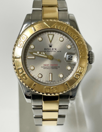 Rolex Yacht Master 35 mm Grey Dial Gold Steel Bicolor 168323