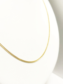 14 K Gouden Gourmet Schakel Ketting - 60 cm / 4,4 g