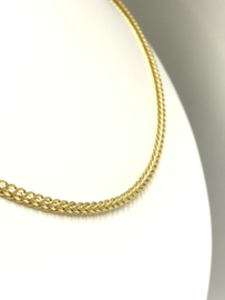 18 K Gouden Gourmet Schakel Ketting (Vierkant) - 60 cm / 8,75 g