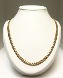 14 K Massief Gouden Gourmet Schakel Ketting - 60 cm / 81,55 g