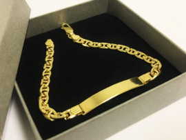 18 K Gouden Gucci Plaat Armband - 21 cm / 9,7 g
