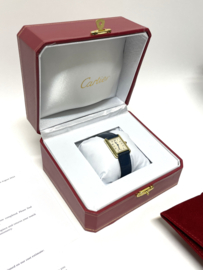 Must de Cartier Tank Large Model Quartz White Arabic Dial Deployante - Incl Cartier Garantie