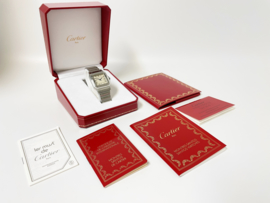Cartier Santos Galbee Large Model 1564 Ivory Roman Dial Full Set - 42 x 29 mm