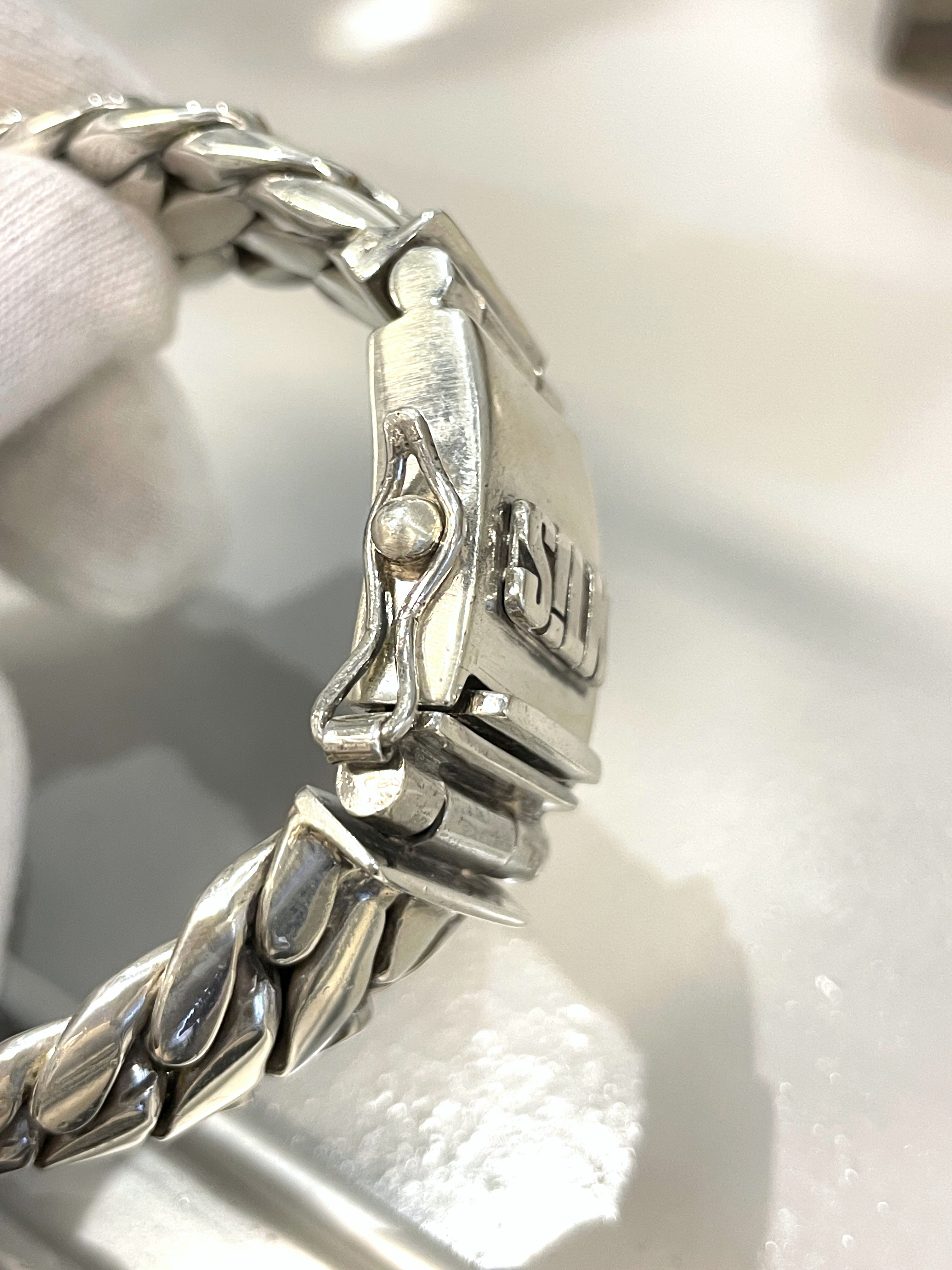 SILK 310 Zilveren Armband Shiva Tri-Band - 19 cm / 2 cm
