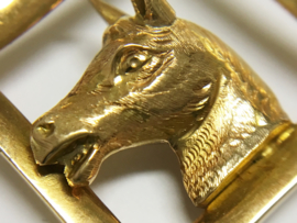 Antiek 14 K Gouden Horloge Ketting Paard -  ca 1920