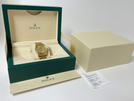 Rolex Day Date President 18 K Goud 36 mm 18038 Linen Dial - 12 Mnd Garantie