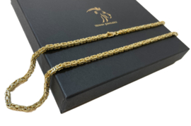 14 Karaat Massief Gouden Koningsketting Byzantijns 60 cm / 65,2 g