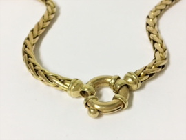 14 K Gouden Vossenstaart Slotcollier - 50 cm / 22,95 g