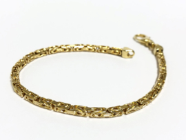 14 K Gouden Konings Armband Byzantijns - 20,5 cm / 14,95 g