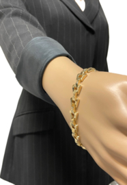 14 Karaat Gouden Schakel Armband - 19 cm / 15,9 g / 1 cm