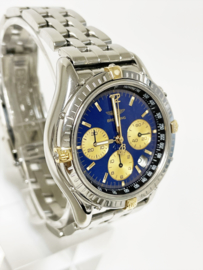 Breitling Chrono Cockpit Blue Dial Staal Goud - Full Set / B 30012