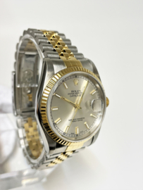 Rolex Oyster Perpetual Datejust 36 mm Silver Dial 16233 in Rolex Cassette 1989