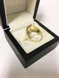 14 K Gouden Heren Zegel Ring (gematteerd)