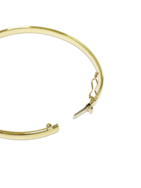 14 Karaat Gouden Slaven Armband Bangle 4 mm / 7,15 g / 18 cm