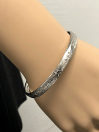 14 K Witgouden Slaven Armband (Bewerkt) - 16,9 g
