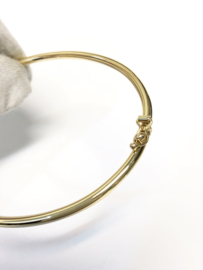 14 K Massief Gouden Slaven Armband / Bangle - 11,8 g / 17,5 cm / 2,5 mm