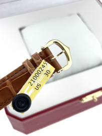 Must de Cartier Tank Quartz Rectangle Trinity Gold Roman Dial 366001 - Midsize