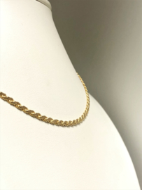 14 K Gouden Koord Collier (Gewalst) - 42 cm / 8,95 g