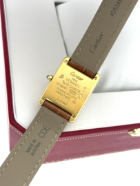Must de Cartier Tank Quartz Rectangle Trinity Gold Roman Dial 366001 - Midsize