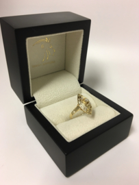 14 K Gouden Fantasie Ring Heldere Zirkonia