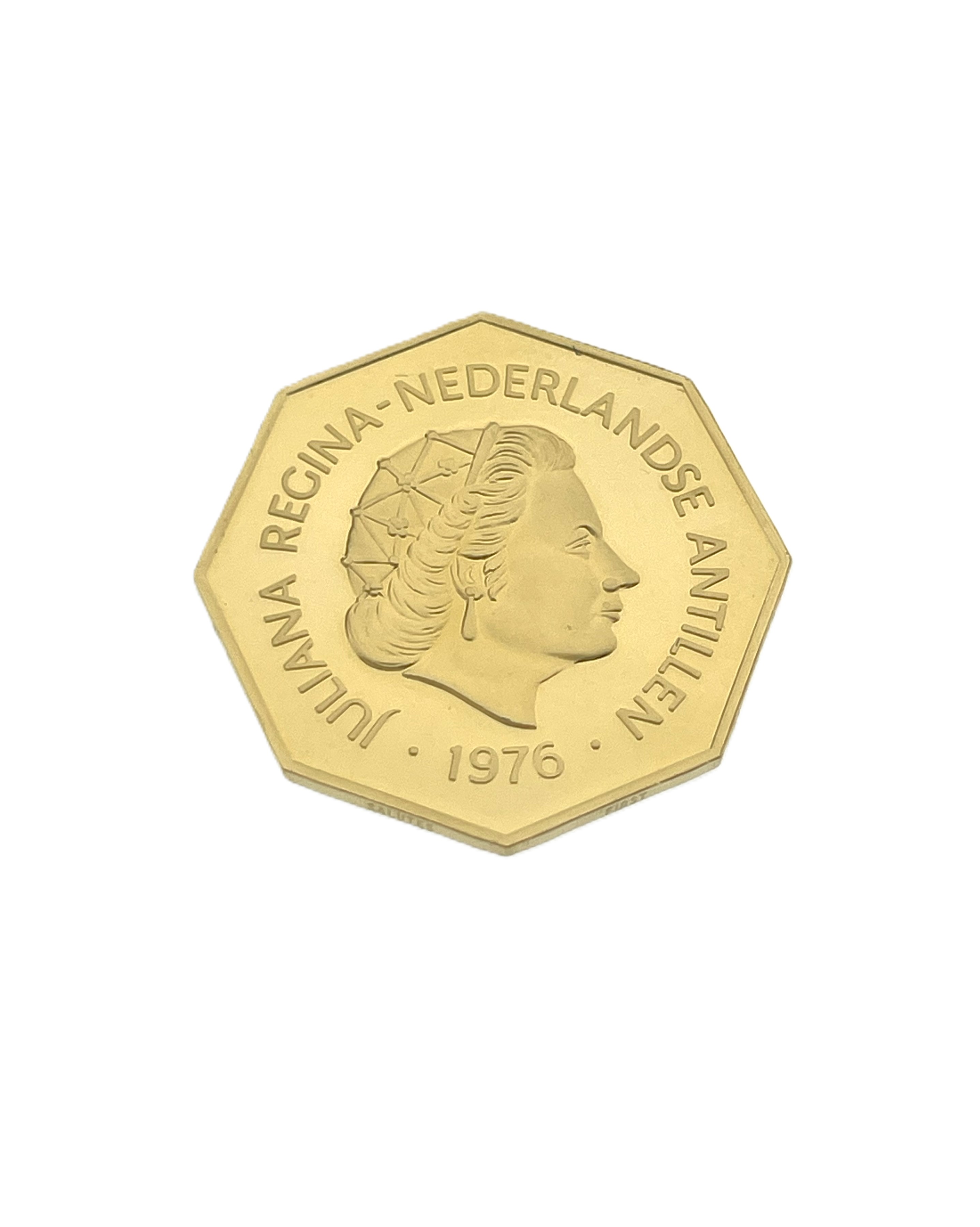 Gouden 200 Gulden Juliana Nederlandse Antillen (Andrew Doria) Proof / Full Set 1976