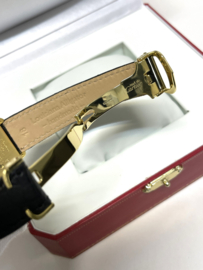 Must de Cartier Tank Quartz Opalin Roman Dial Large Model 590005 Incl 2 Jaar Cartier Garantie