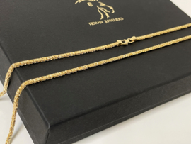 14 K Gouden Koningsketting Byzantijns - 60 cm / 17.05 g / 2,2 mm
