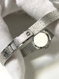 Omega de Ville 18 Karaat Witgouden Lady Diamond Cocktail Watch 1970 - Ref. 7243 / 0.50 ct Briljant Geslepen Diamant