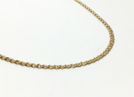 14 K Gouden Gucci Schakel Ketting - 56 cm