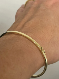 14 K Gouden Slaven Armband (Smal)