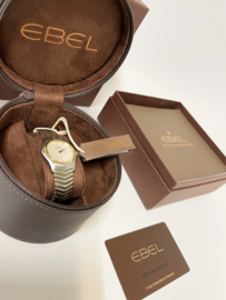 Ebel Classic Wave Mother Of Pearl Diamond Dial Goud / Staal - Full Set