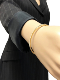 14 K Massief Gouden Slaven Armband / Bangle - 12,6 g / 18 cm / 2 mm