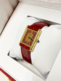 Must de Cartier Tank Large Cloisonné Dial - Quartz / Incl Cartier Garantie