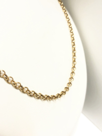 Antiek 14 K Gouden Jasseron Collier Jaren '20 - 57 cm / 15,8 g