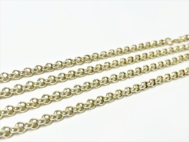 14 K Gouden Jasseron Ketting / Collier - 75 cm / 12,17 g / 4 mm