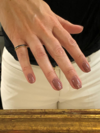 14 K Gouden Rijring / Pink Ring Prinses Geslepen Saffier