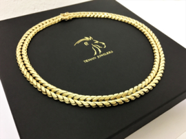 14 K Gouden Schakel Collier - 41 cm / 50,21 g