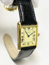 Must de Cartier Tank Large Quartz 590005 Champagne Roman Dial - Full Set