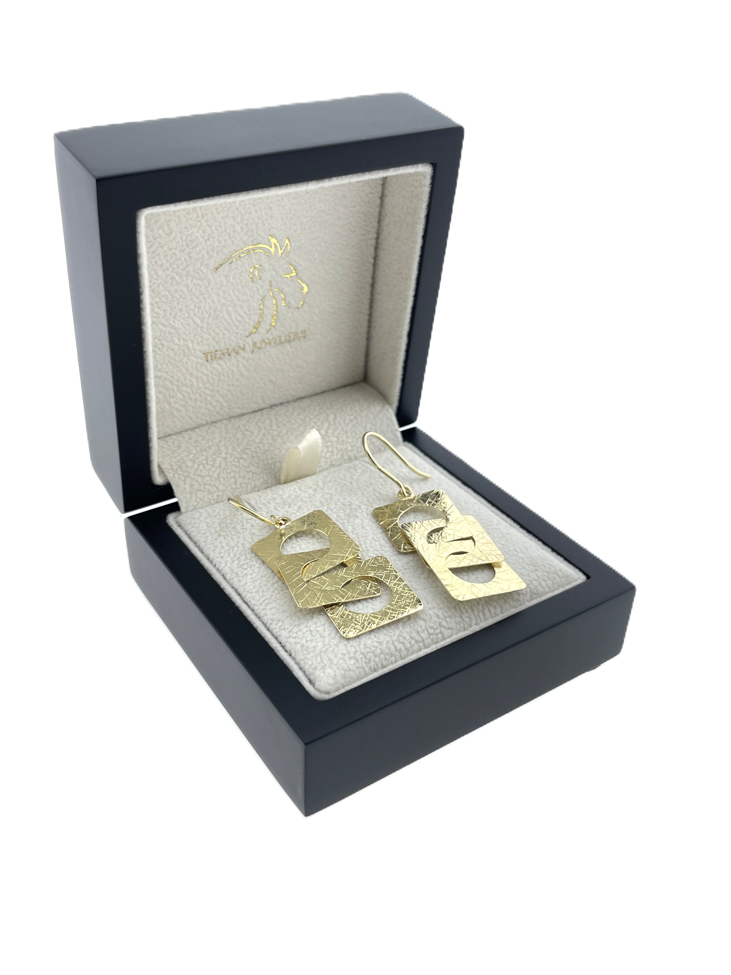 18 Karaat Geelgouden Fantasie Oorhangers Handgemaakt - 5 cm / Italië