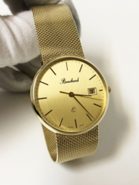 Bouchard Gouden Vintage Heren Horloge Dresswatch Milanese Band - 1997