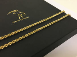 14 K Gouden Koord Collier - 47,5 cm