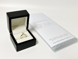 14 K Gouden Solitair Ring 0,51 ct Diamant F / VS1 - Inclusief Diamant Certificaat